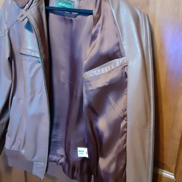 Pierotucci Italian Leather Bomber Jacket - Picture 10 of 10